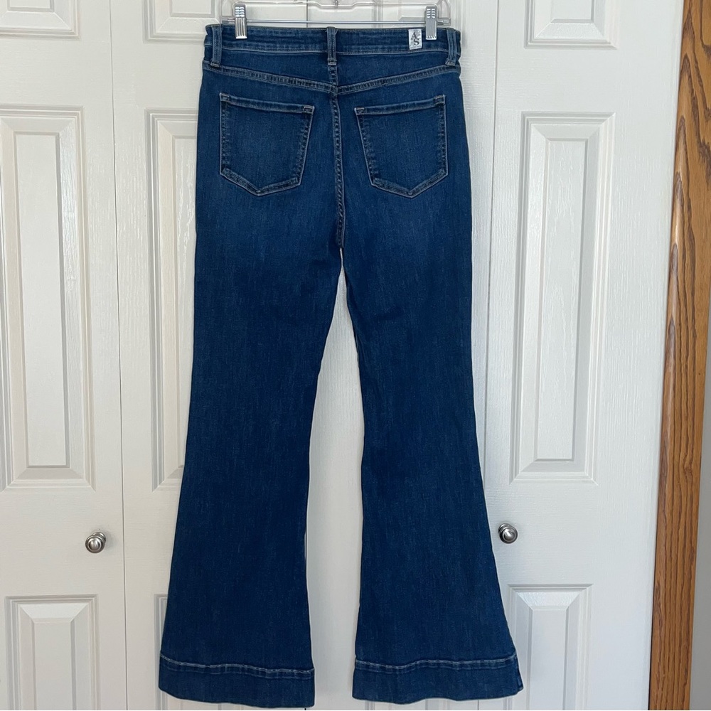 Altar’d State High Rise Women’s Flare Jeans Medium Wash Boho Retro Size 30 - Picture 5 of 10